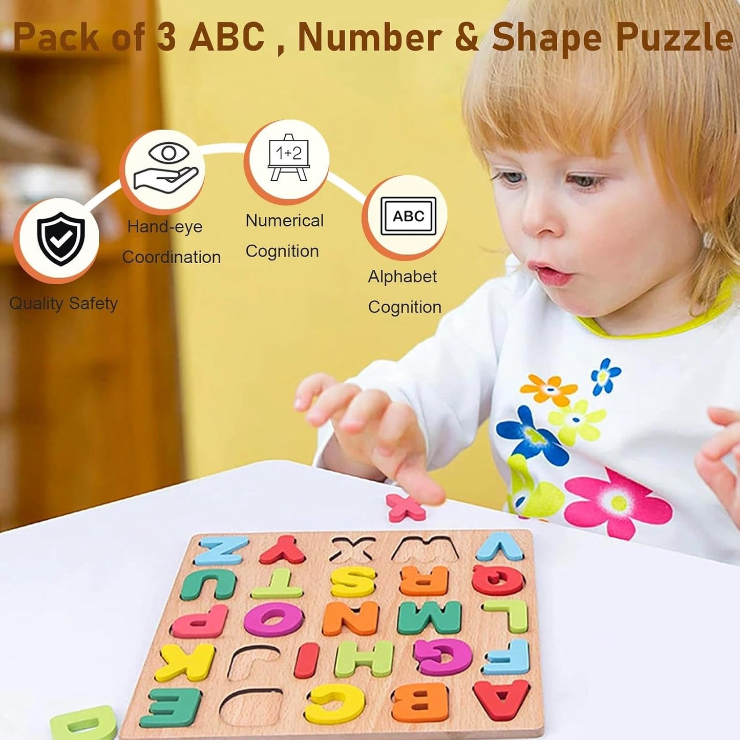 Montessori Wooden Puzzle for Toddlers