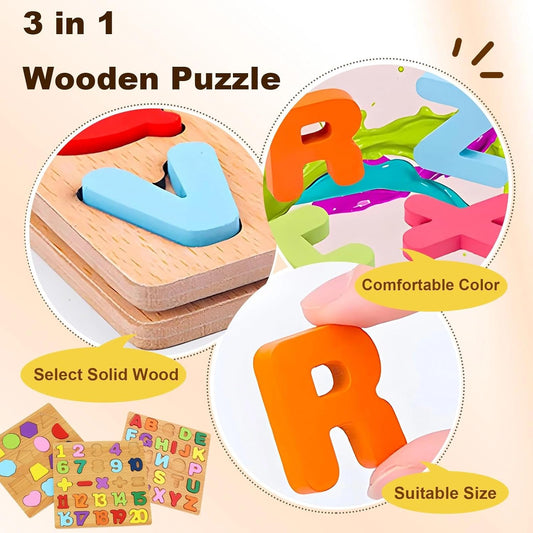 Montessori Wooden Puzzle for Toddlers