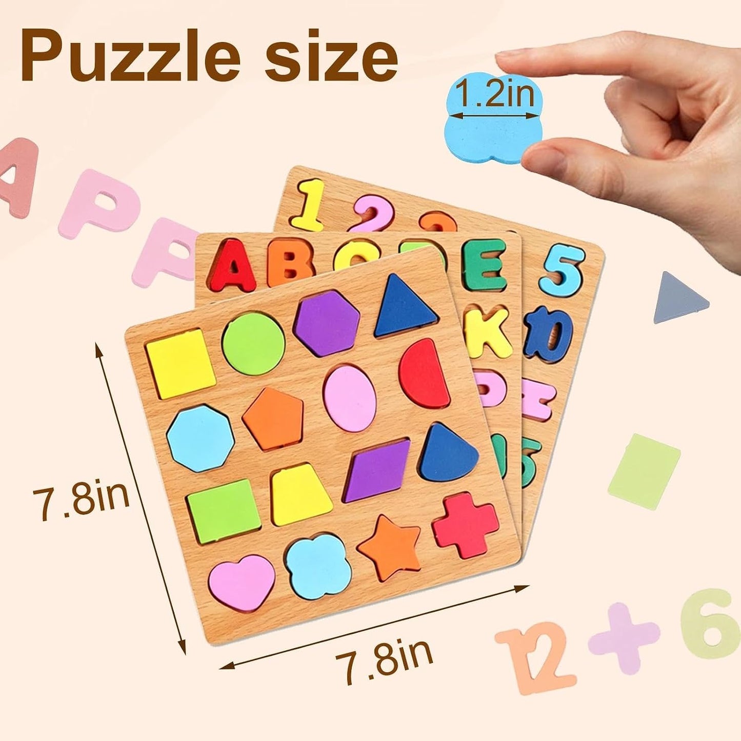 Montessori Wooden Puzzle for Toddlers